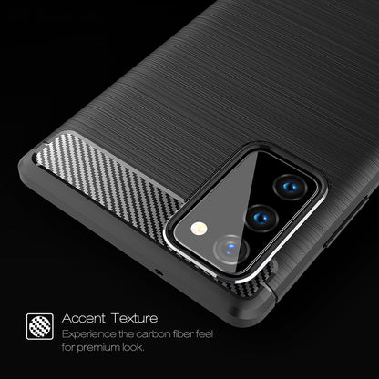 Cover til Samsung Galaxy Note 20 5G N981 / Note 20 N980, Techsuit, Carbon, Sort