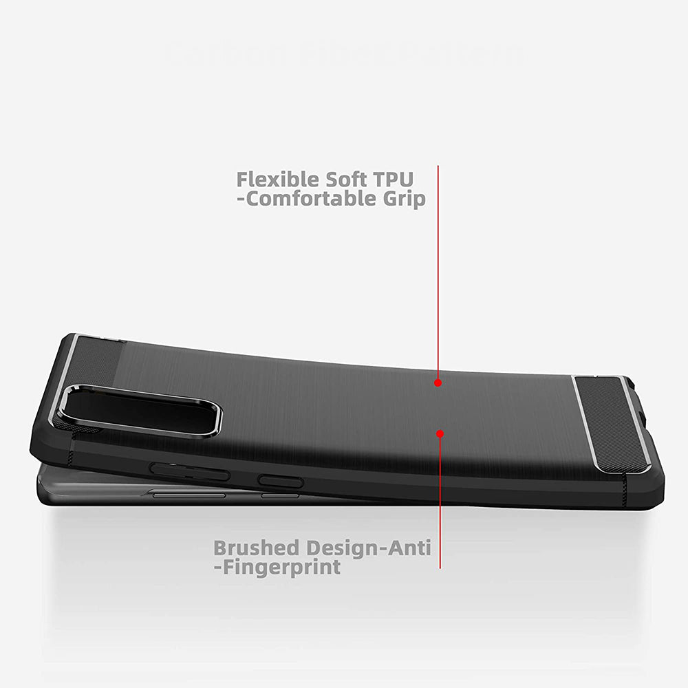 Cover til Samsung Galaxy Note 20 5G N981 / Note 20 N980, Techsuit, Carbon, Sort