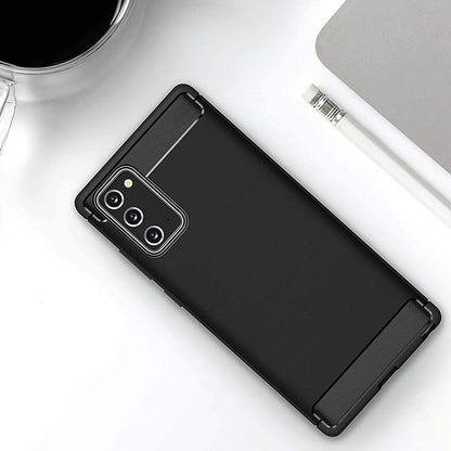 Cover til Samsung Galaxy Note 20 5G N981 / Note 20 N980, Techsuit, Carbon, Sort