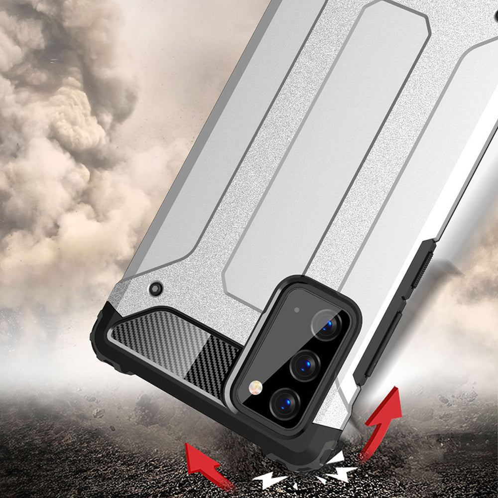 Cover til Samsung Galaxy Note 20 5G N981 / Note 20 N980, Techsuit, Hybrid Armor, Sort