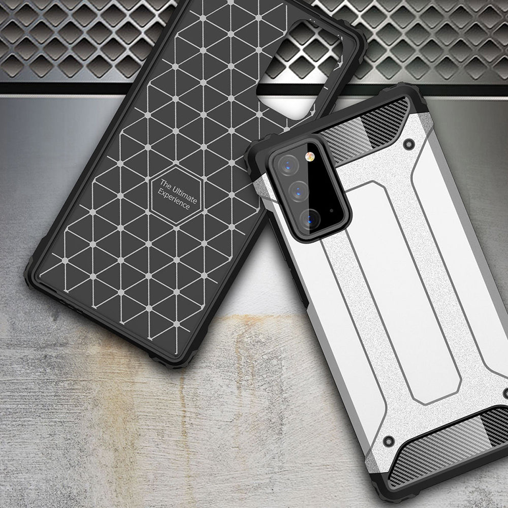 Cover til Samsung Galaxy Note 20 5G N981 / Note 20 N980, Techsuit, Hybrid Armor, Sort