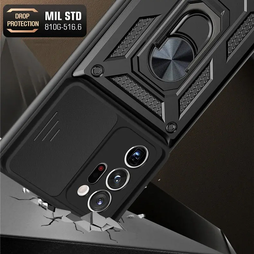 Cover til Samsung Galaxy Note 20 Ultra 5G N986 / Note 20 Ultra N985, Techsuit, CamShield, Sort