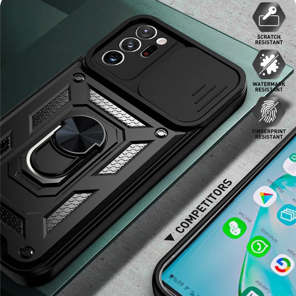 Cover til Samsung Galaxy Note 20 Ultra 5G N986 / Note 20 Ultra N985, Techsuit, CamShield, Sort