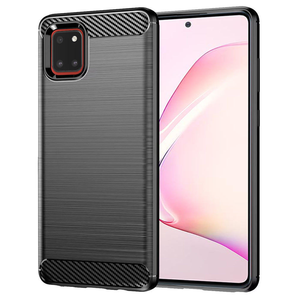 Cover til Samsung Galaxy Note10 Lite N770, Techsuit, Carbon, Sort