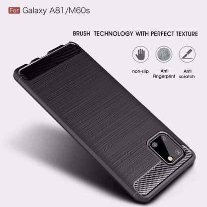 Cover til Samsung Galaxy Note10 Lite N770, Techsuit, Carbon, Sort