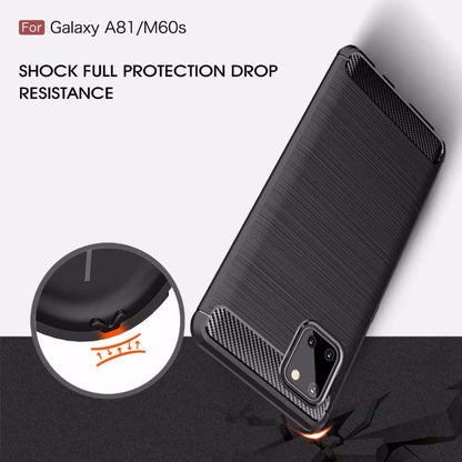 Cover til Samsung Galaxy Note10 Lite N770, Techsuit, Carbon, Sort