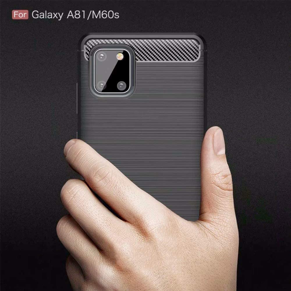 Cover til Samsung Galaxy Note10 Lite N770, Techsuit, Carbon, Sort