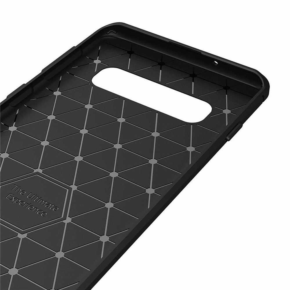 Cover til Samsung Galaxy S10 G973, Techsuit, Carbon, Sort