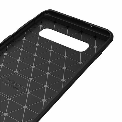 Cover til Samsung Galaxy S10 G973, Techsuit, Carbon, Sort