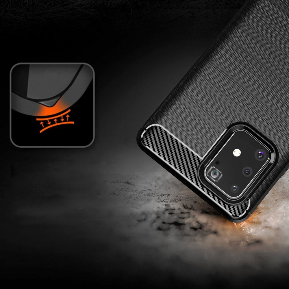 Cover til Samsung Galaxy S10 Lite G770, Techsuit, Carbon, Sort