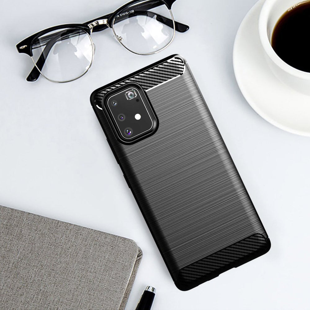 Cover til Samsung Galaxy S10 Lite G770, Techsuit, Carbon, Sort