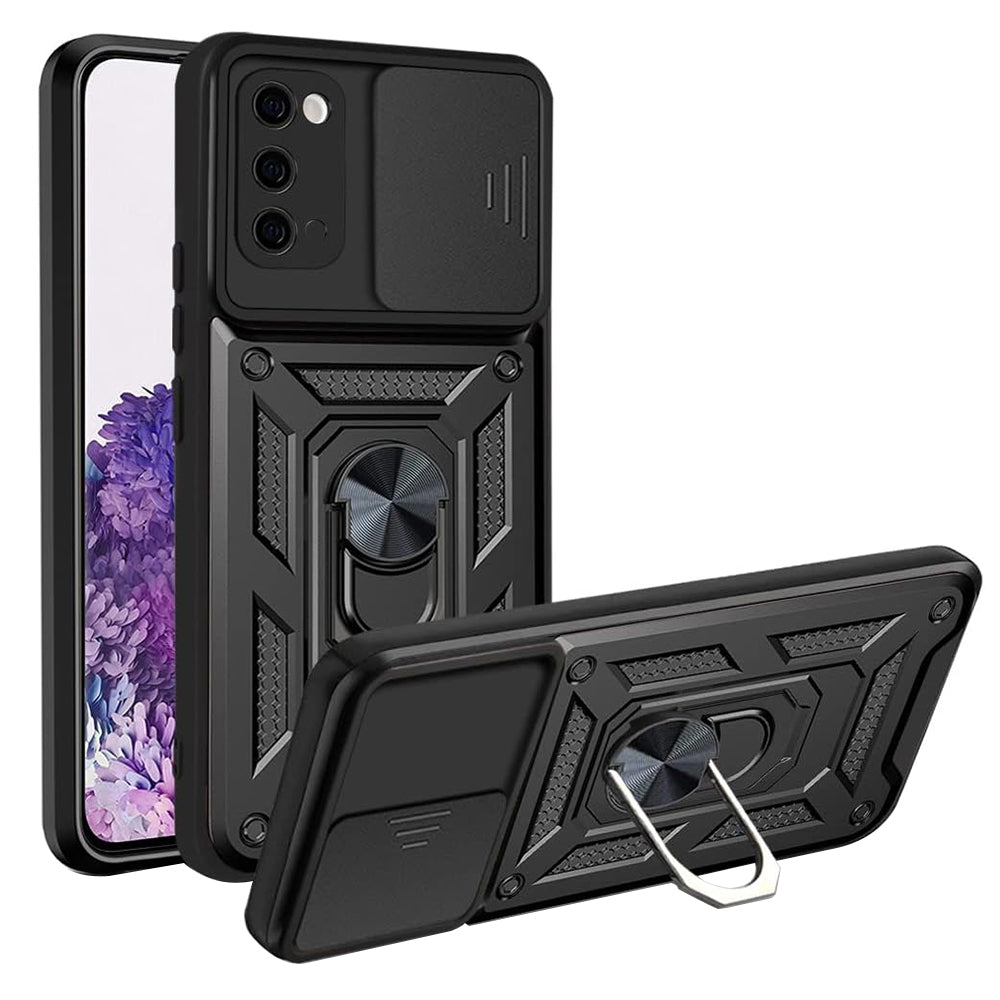 Cover til Samsung Galaxy S20 5G G981 / S20 G980, Techsuit, CamShield, Sort