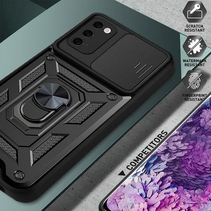 Cover til Samsung Galaxy S20 5G G981 / S20 G980, Techsuit, CamShield, Sort