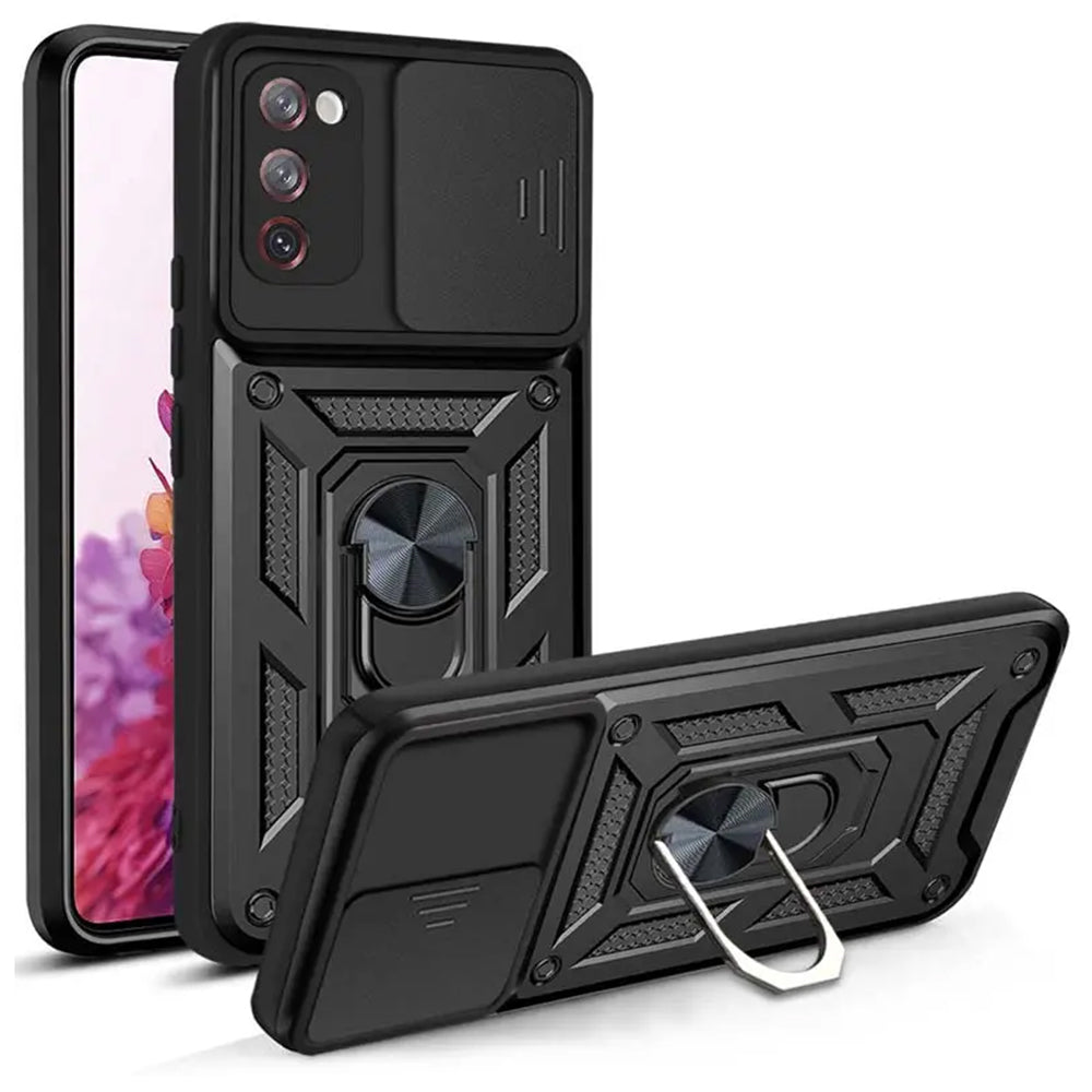 Cover til Samsung Galaxy S20 FE 2022 G781 / S20 FE 5G G781 / S20 FE G780, Techsuit, CamShield, Sort