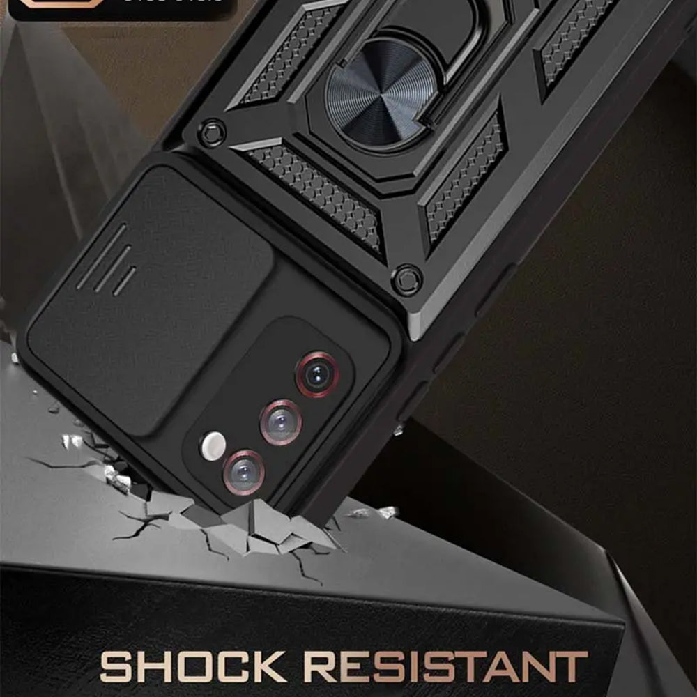 Cover til Samsung Galaxy S20 FE 2022 G781 / S20 FE 5G G781 / S20 FE G780, Techsuit, CamShield, Sort