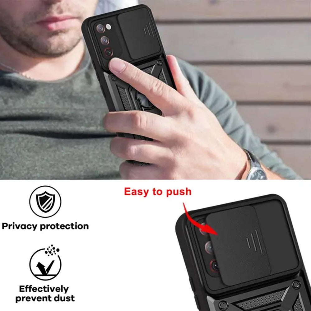 Cover til Samsung Galaxy S20 FE 2022 G781 / S20 FE 5G G781 / S20 FE G780, Techsuit, CamShield, Sort