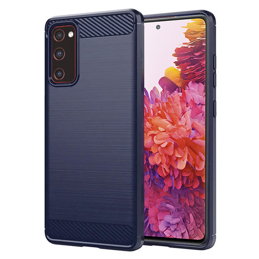 Cover til Samsung Galaxy S20 FE 2022 G781 / S20 FE 5G G781 / S20 FE G780, Techsuit, Carbon, Blå