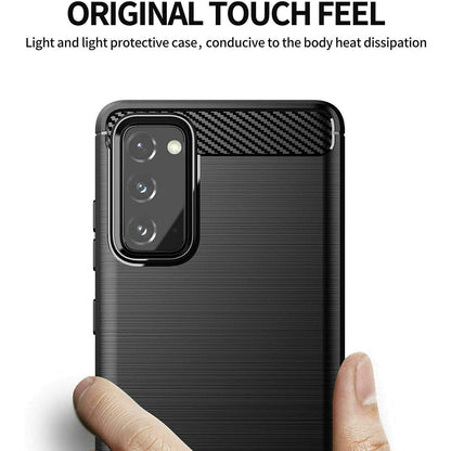 Cover til Samsung Galaxy S20 FE 2022 G781 / S20 FE 5G G781 / S20 FE G780, Techsuit, Carbon, Sort