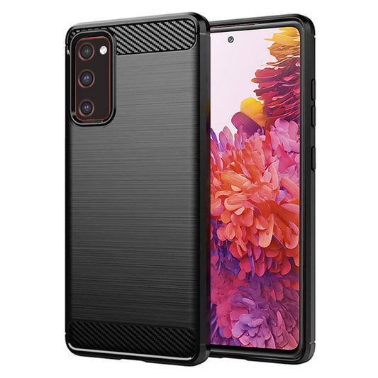 Cover til Samsung Galaxy S20 FE 2022 G781 / S20 FE 5G G781 / S20 FE G780, Techsuit, Carbon, Sort