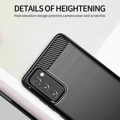 Cover til Samsung Galaxy S20 FE 2022 G781 / S20 FE 5G G781 / S20 FE G780, Techsuit, Carbon, Sort