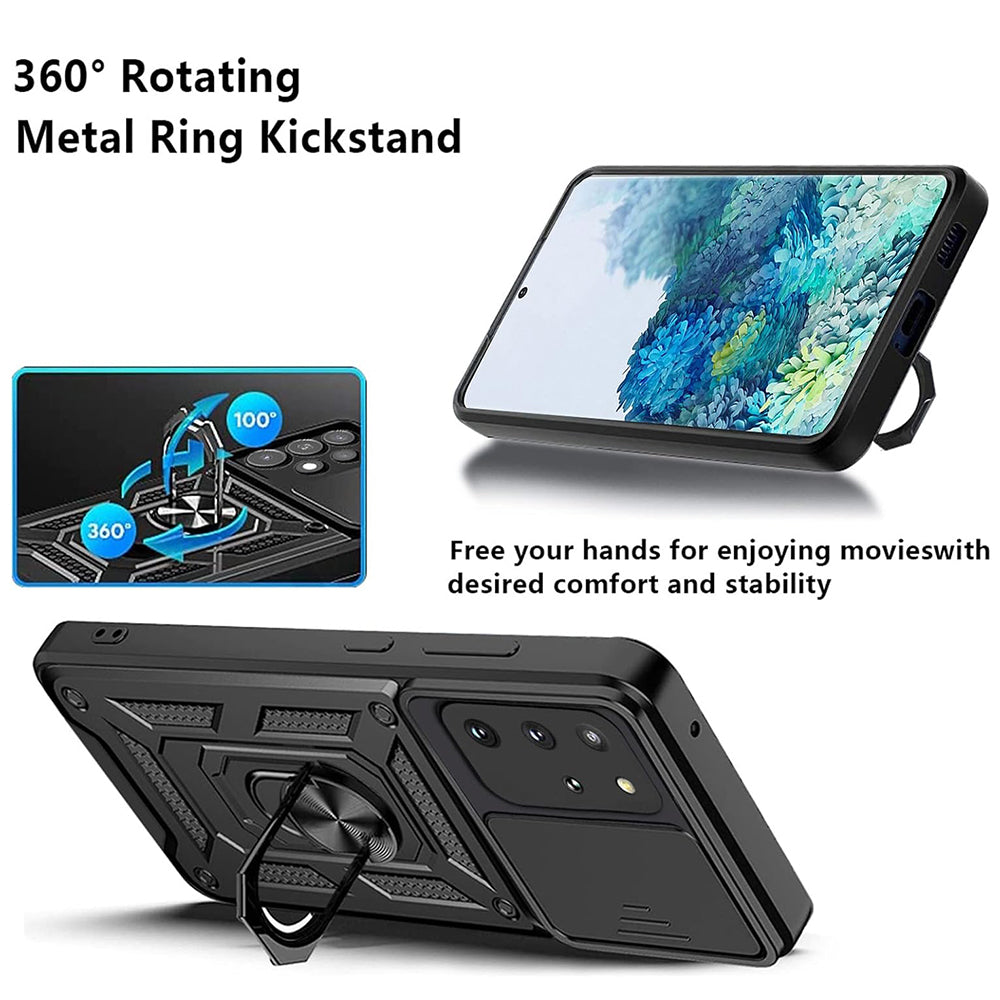 Cover til Samsung Galaxy S20+ 5G G986 / S20+ G985, Techsuit, CamShield, Sort