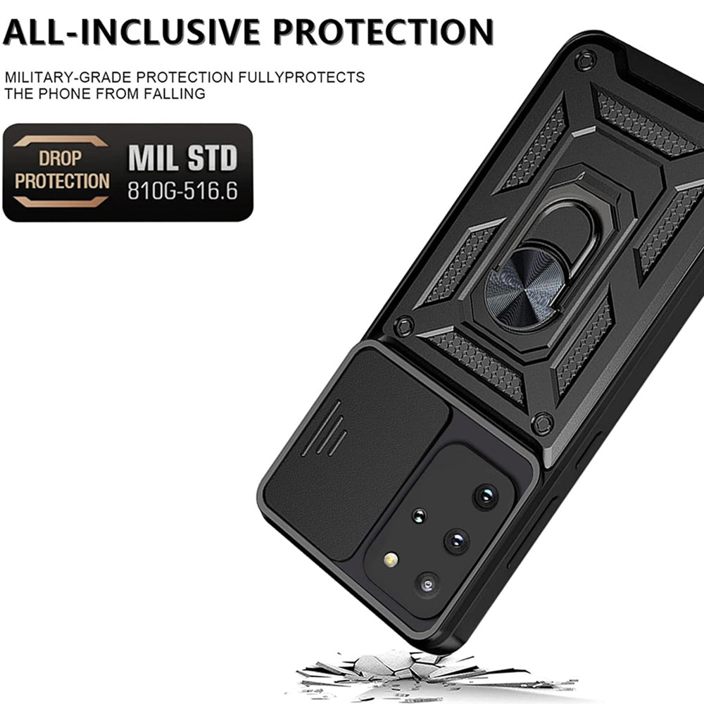 Cover til Samsung Galaxy S20+ 5G G986 / S20+ G985, Techsuit, CamShield, Sort