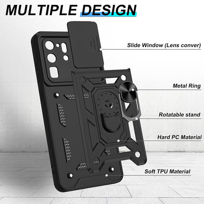 Cover til Samsung Galaxy S20 Ultra 5G G988 / S20 Ultra G988, Techsuit, CamShield, Sort