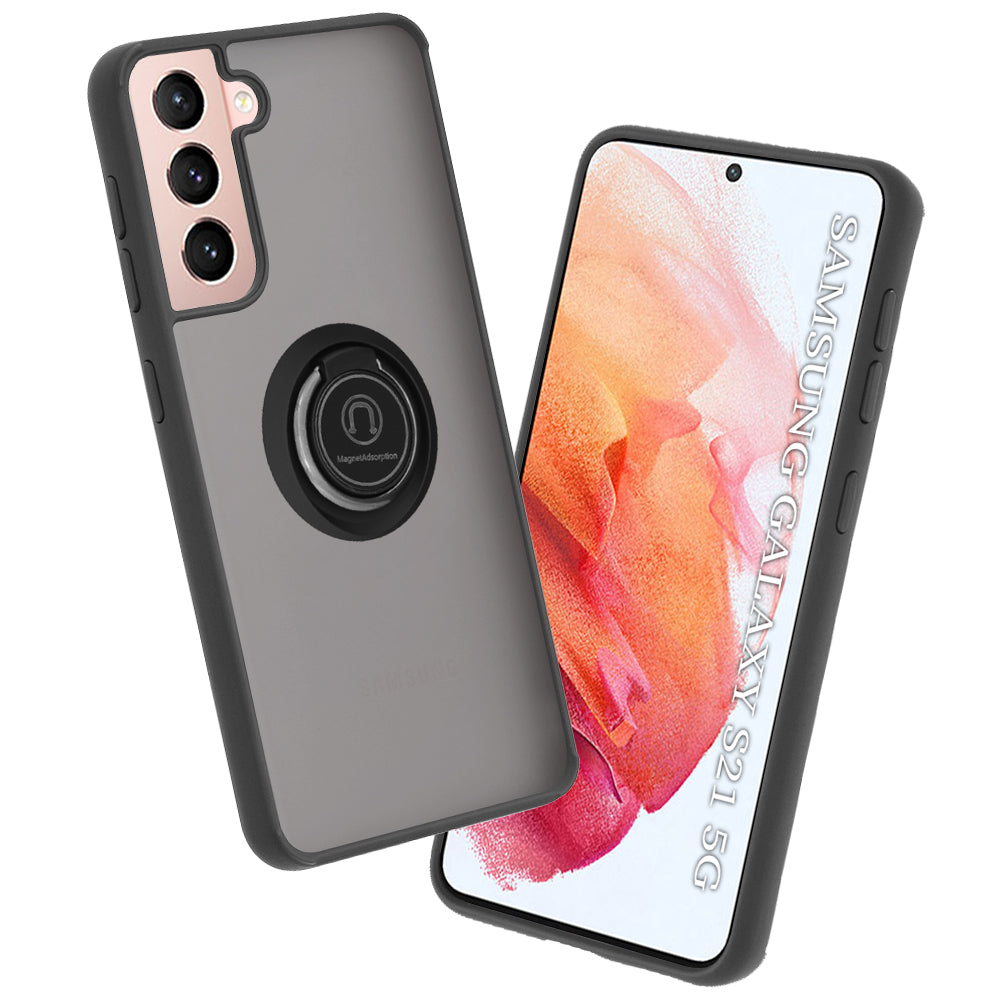 Etui til Samsung Galaxy S21 5G G991, Techsuit, Glinth, Sort