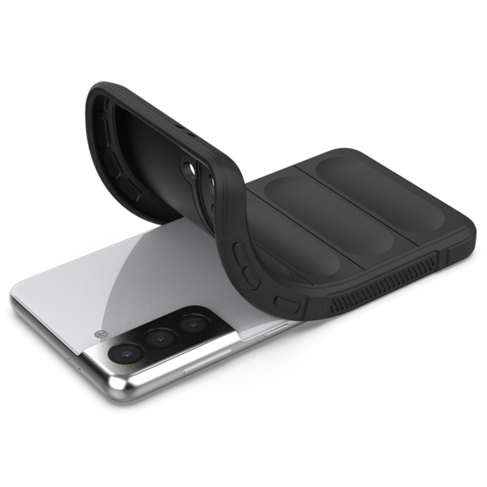 Cover til Samsung Galaxy S21 5G G991, Techsuit, Magic Shield, Sort