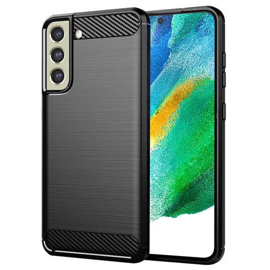 Cover til Samsung Galaxy S21 FE 5G G990, Techsuit, Carbon, Sort