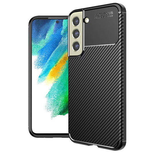 Cover til Samsung Galaxy S21 FE 5G G990, Techsuit, CarbonFiber, Sort