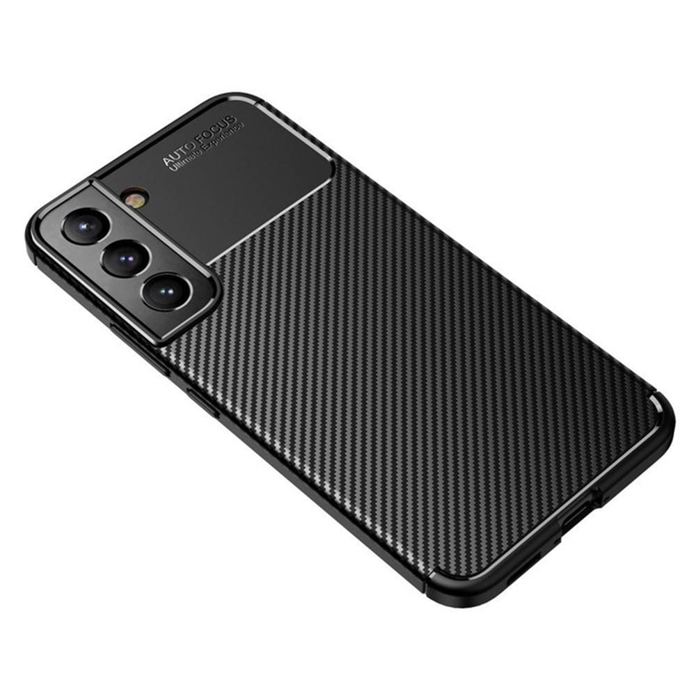 Cover til Samsung Galaxy S21 FE 5G G990, Techsuit, CarbonFiber, Sort