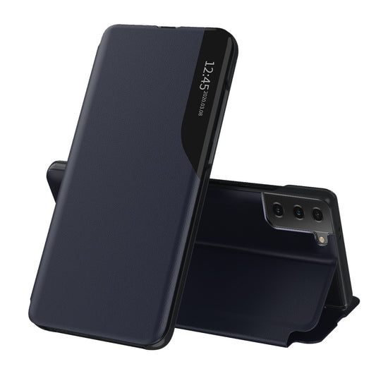 Cover til Samsung Galaxy S21 FE 5G G990, Techsuit, eFold, Mørkeblå