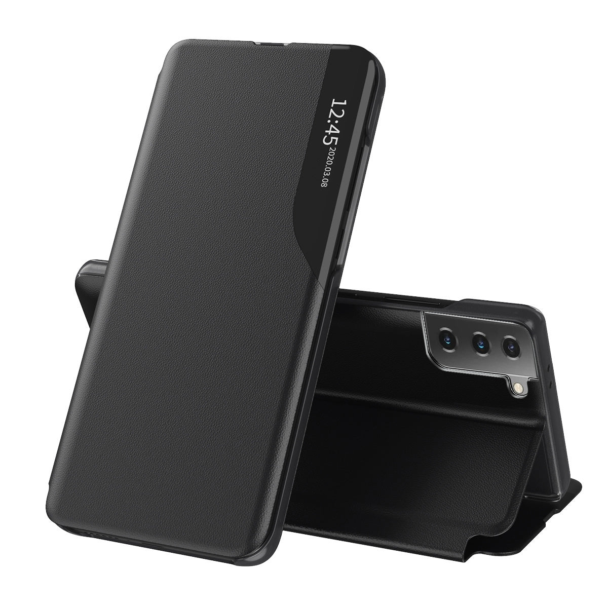 Case for Samsung Galaxy S21 FE 5G G990, Techsuit, eFold, Black