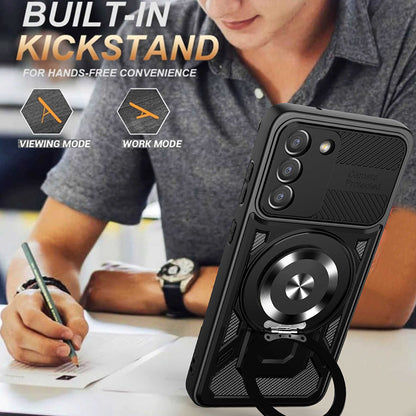 Cover til Samsung Galaxy S21 FE 5G G990, Techsuit, RuggedCam, Blå