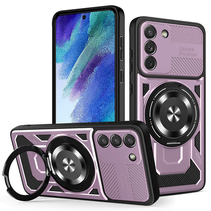 Cover til Samsung Galaxy S21 FE 5G G990, Techsuit, RuggedCam, Lilla