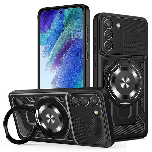 Cover til Samsung Galaxy S21 FE 5G G990, Techsuit, RuggedCam, Sort