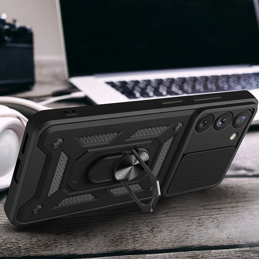 Cover til Samsung Galaxy S21 Ultra 5G G998, Techsuit, CamShield, Sort