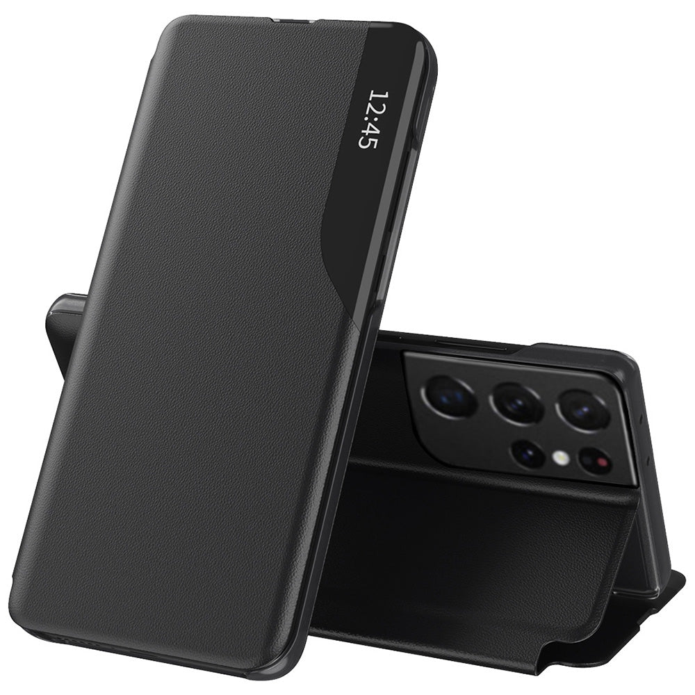 Cover til Samsung Galaxy S21 Ultra 5G G998, Techsuit, eFold, Sort