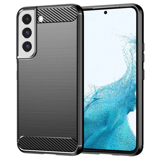 Cover til Samsung Galaxy S22 5G S901, Techsuit, Carbon, Sort