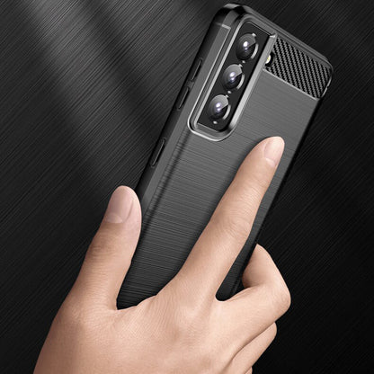 Cover til Samsung Galaxy S22 5G S901, Techsuit, Carbon, Sort