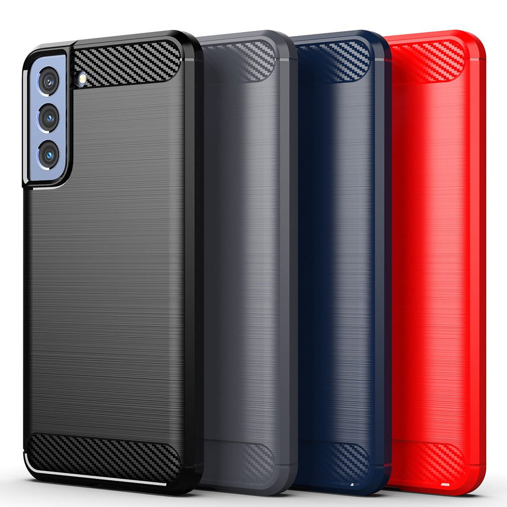 Cover til Samsung Galaxy S22 5G S901, Techsuit, Carbon, Sort