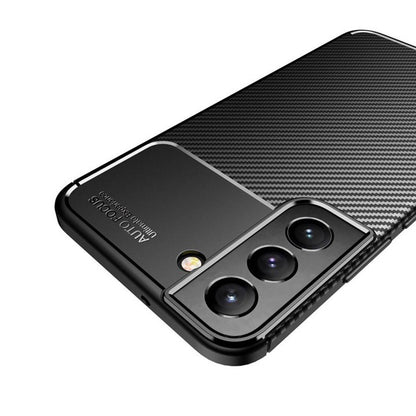 Cover til Samsung Galaxy S22 5G S901, Techsuit, CarbonFiber, Sort