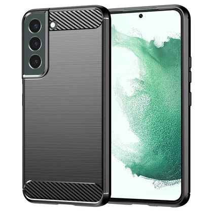 Cover til Samsung Galaxy S22+ 5G S906, Techsuit, Carbon, Sort