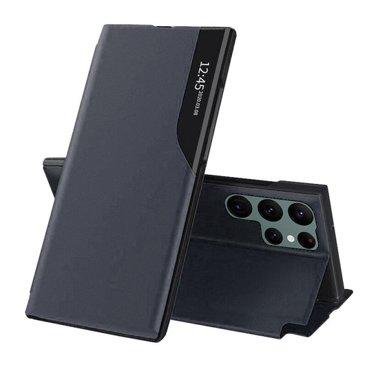 Cover til Samsung Galaxy S22 Ultra 5G S908, Techsuit, eFold, Mørkeblå