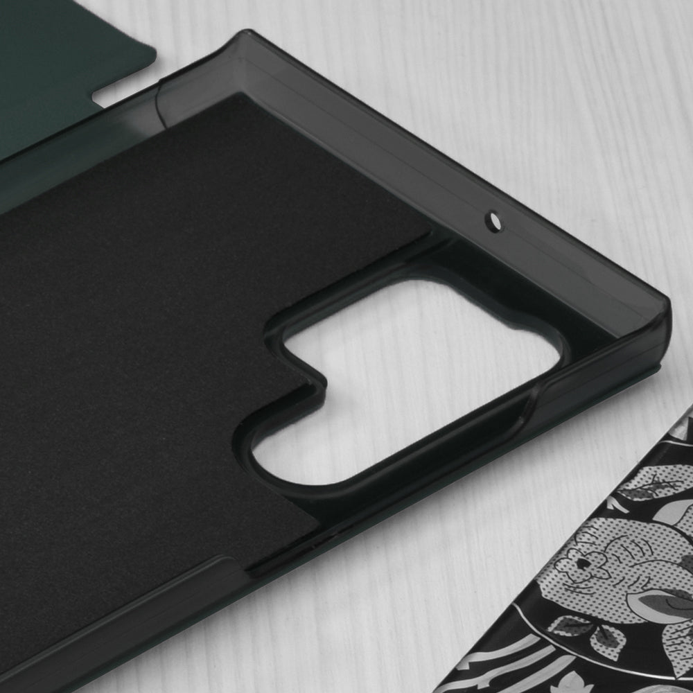 Cover til Samsung Galaxy S22 Ultra 5G S908, Techsuit, eFold, Grøn