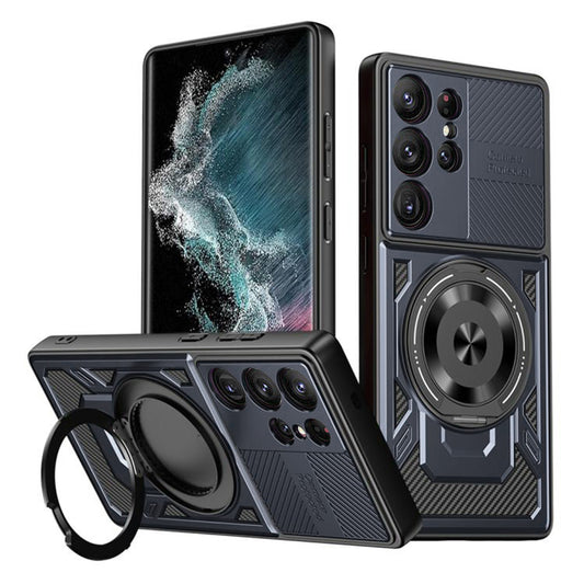 Cover til Samsung Galaxy S22 Ultra 5G S908, Techsuit, RuggedCam, Blå
