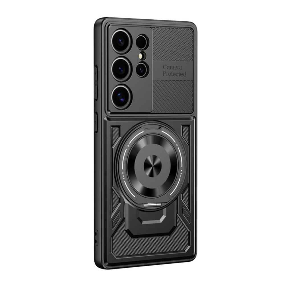 Cover til Samsung Galaxy S22 Ultra 5G S908, Techsuit, RuggedCam, Sort