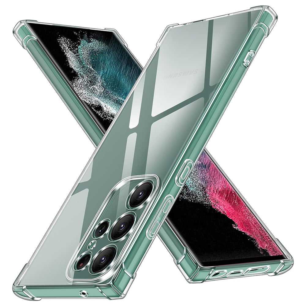 Cover til Samsung Galaxy S22 Ultra 5G S908, Techsuit, Stødabsorberende Klar, Transparent