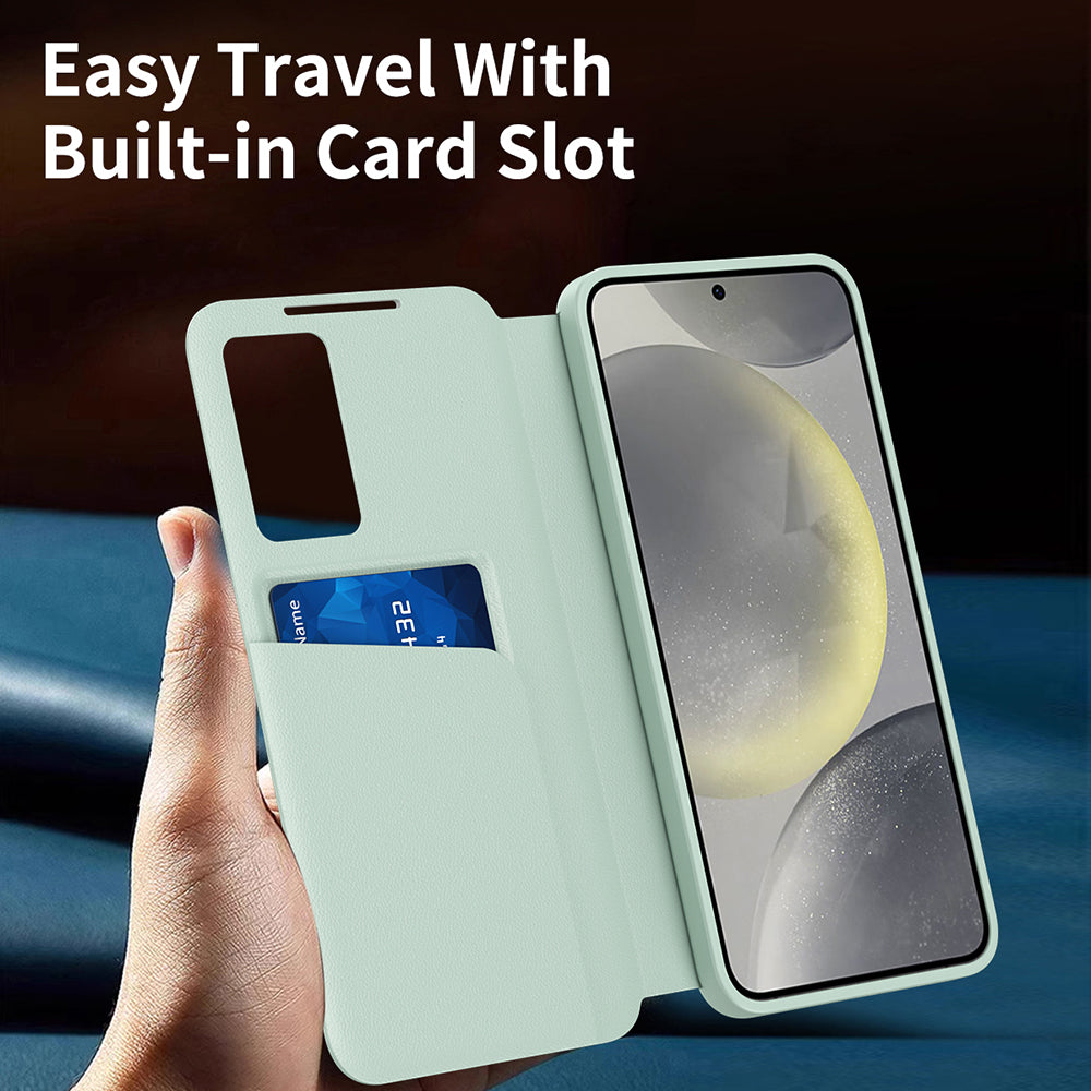 Cover til Samsung Galaxy S22 Ultra 5G S908, Techsuit, SmartView, Grøn